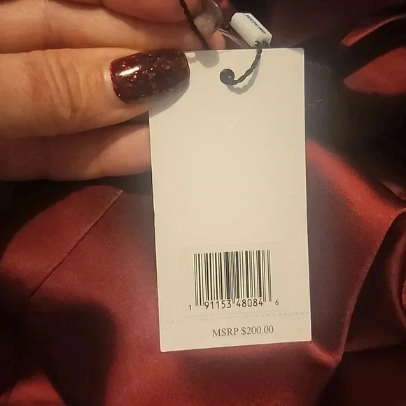 Jason Wu Burgundy Satin Vest - Picture 4 of 5